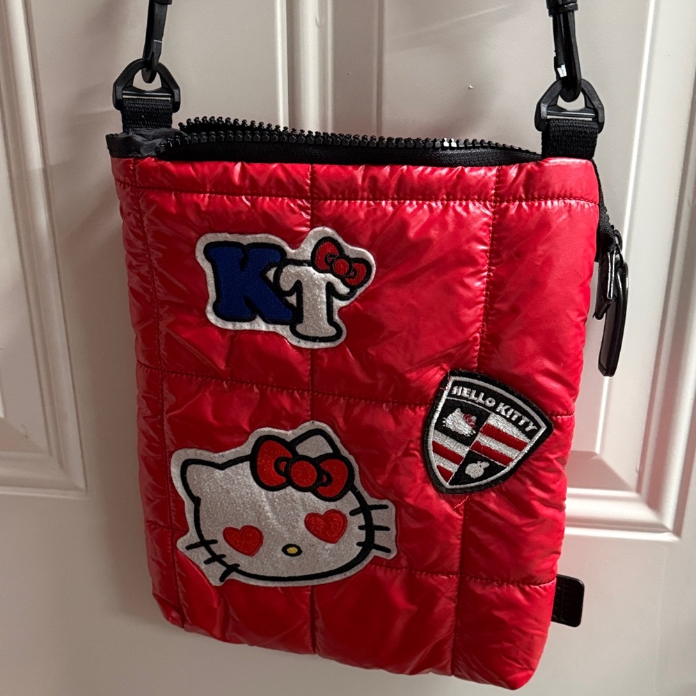 Hello Kitty Red and Black Quilted Bag